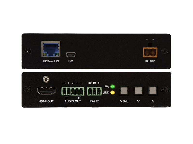 HDBaseT Масштабатор с HDMI и аналоговым аудио выходом
