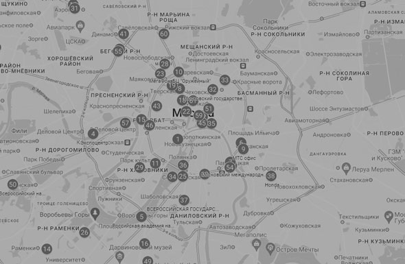 Карта Москва-Полимедийная
