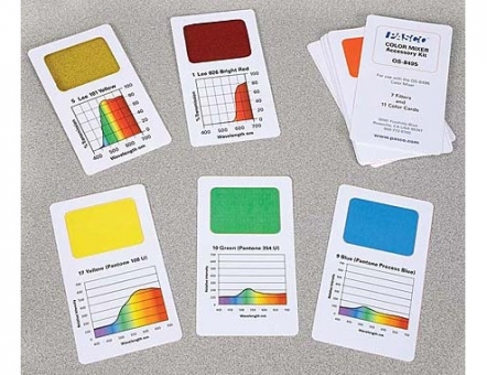 Аксессуары: Фильтры и карточки для микшера цветового PASCO